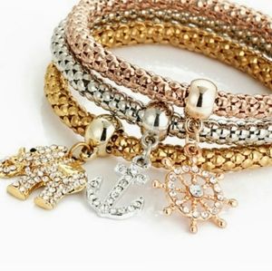 3 Set ELPHANT ANCHOR & SHIP WHEEL